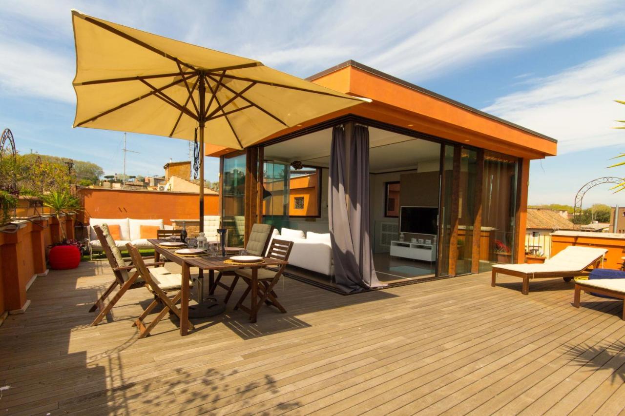 רומא Pelliccia 11 Trastevere Penthouse מראה חיצוני תמונה
