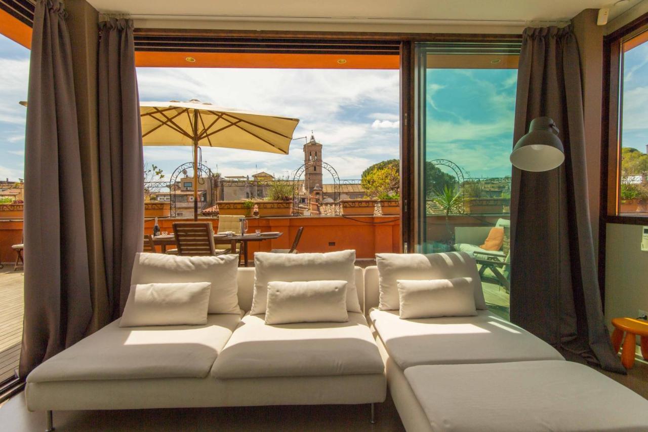 רומא Pelliccia 11 Trastevere Penthouse מראה חיצוני תמונה
